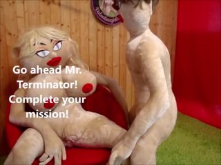 Porno robot terminator od the budúcnosť fucks sex bábika v the zadok